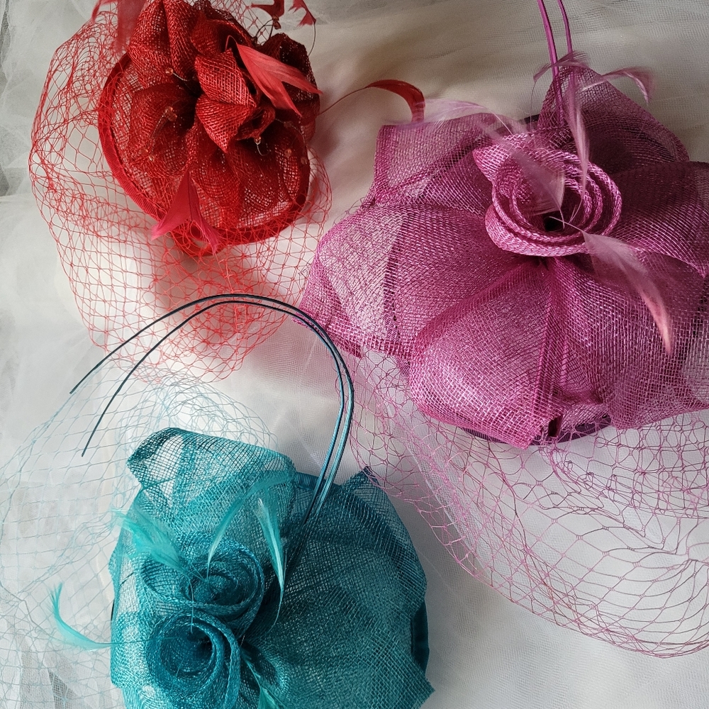 Angela & william fascinator